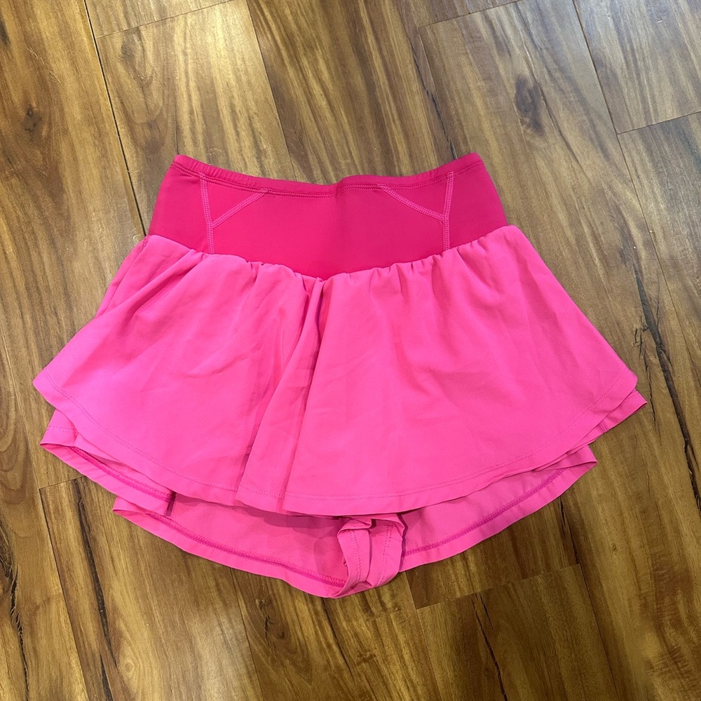 small hot pink flowy shorts